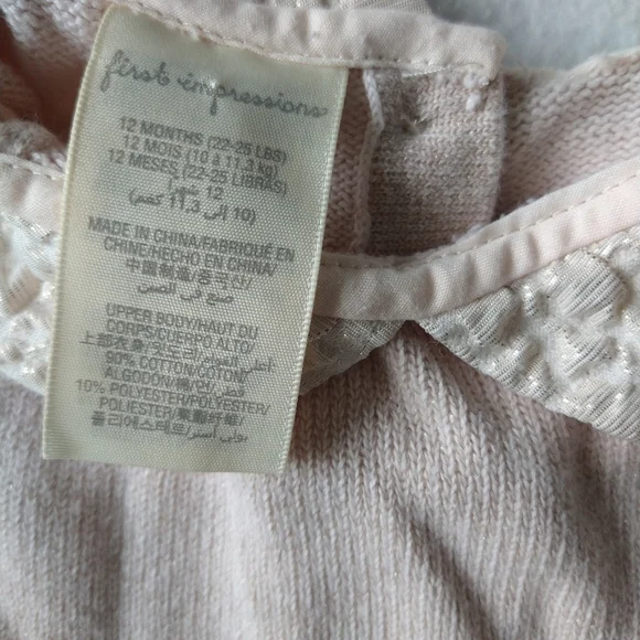 COPY - First impressions baby dress size 12 months - Picture 3 of 5